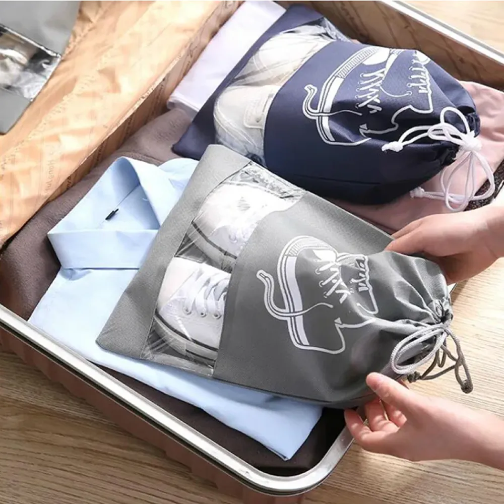 10 Piece Large Size Waterproof Space-Saving Travel Shoe Bag F55-8-1575