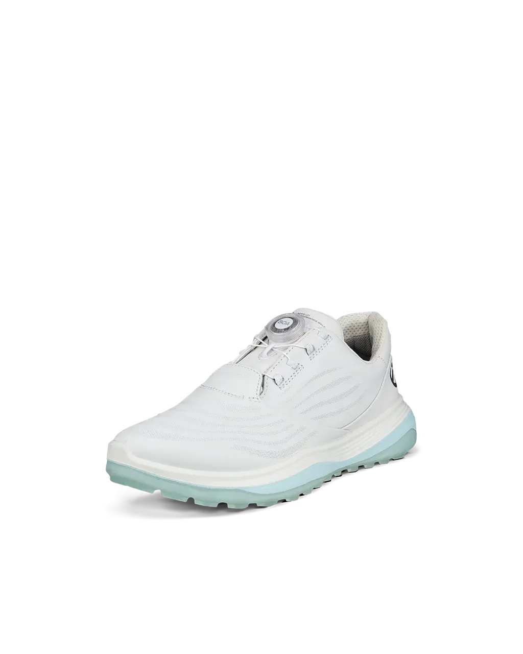 2024 ECCO Women's LT1 BOA Golf Shoe - White/Blue