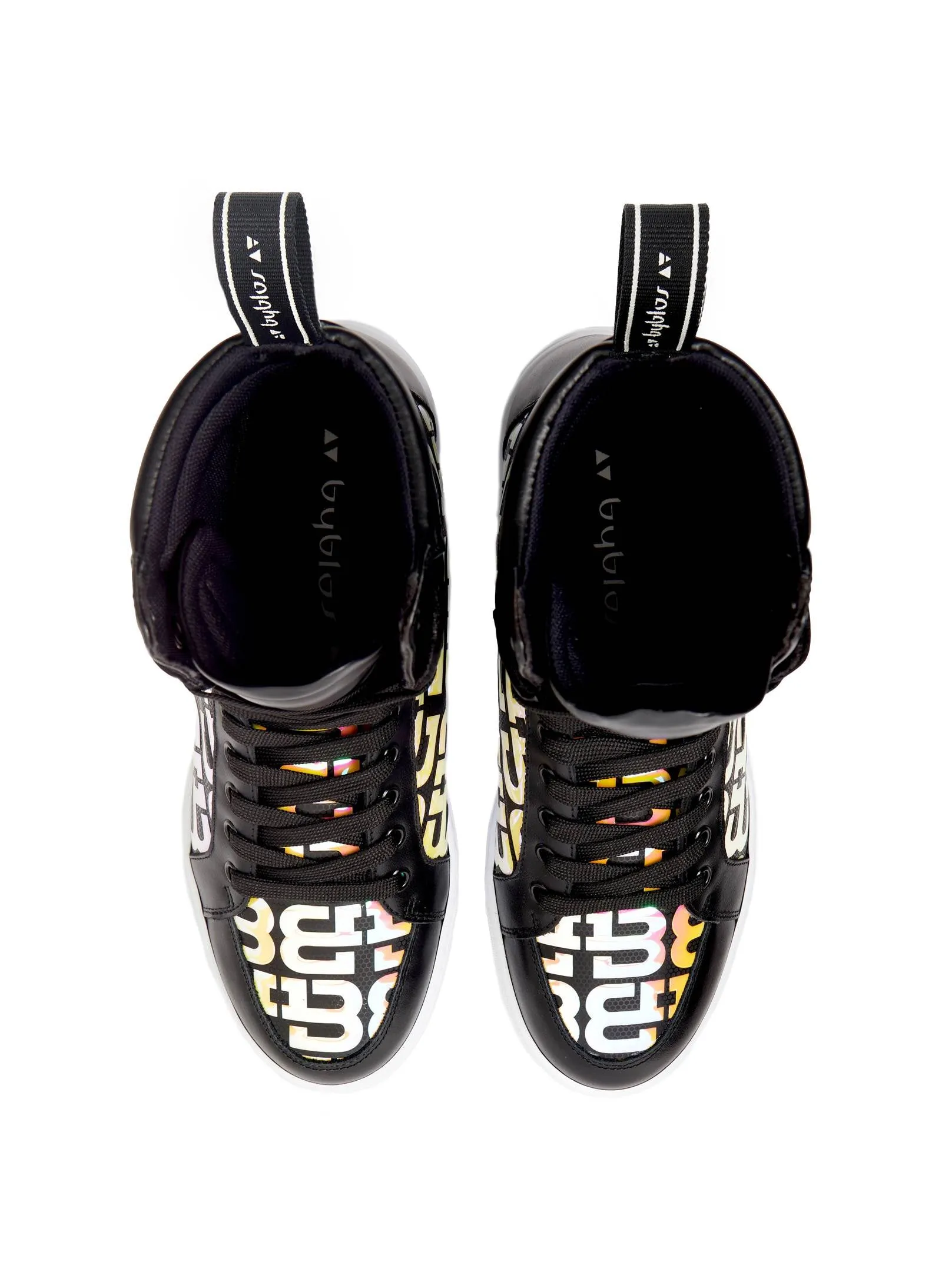 3D Logo Iridescent Sneakers Man