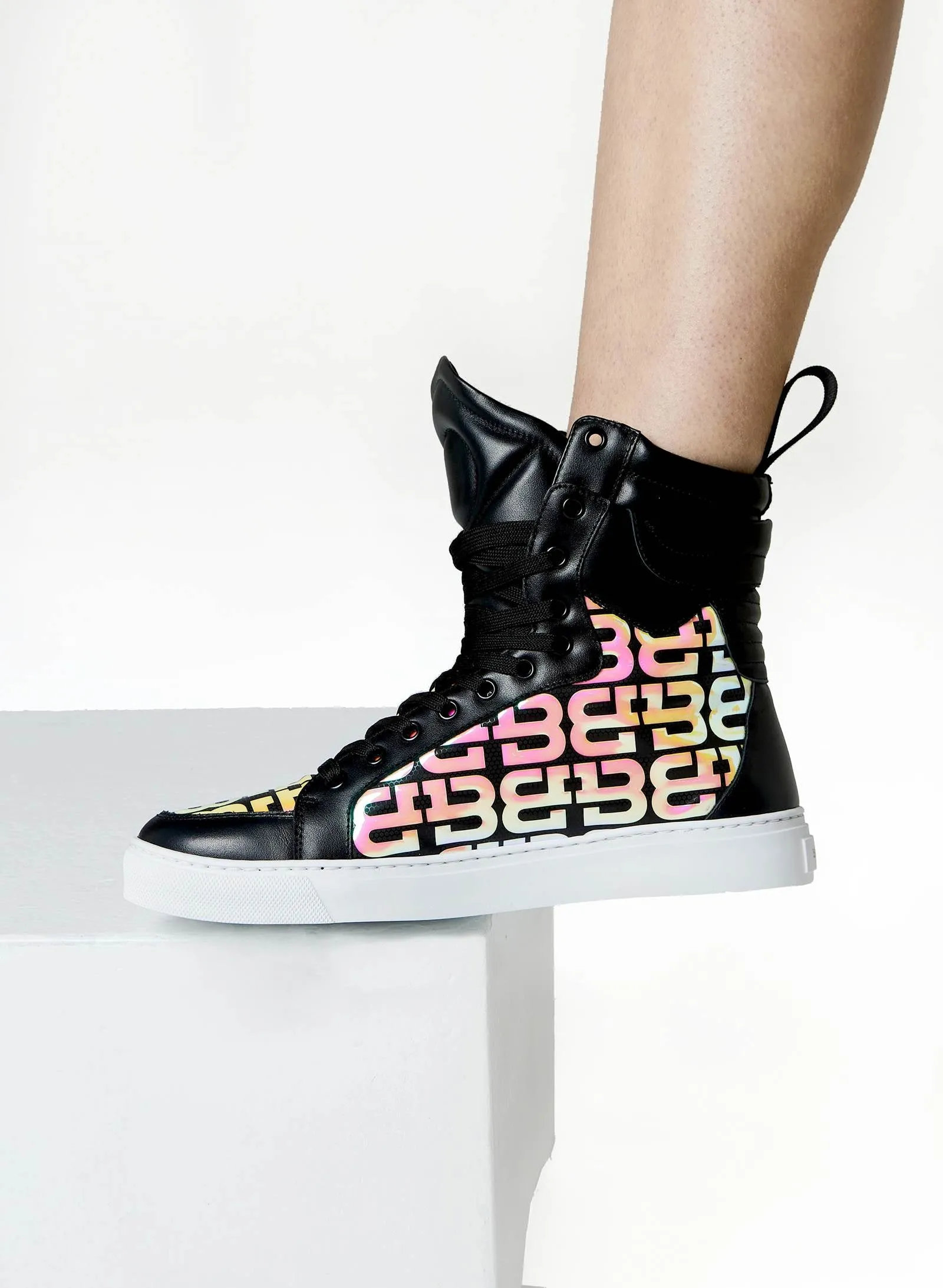 3D Logo Iridescent Sneakers Man