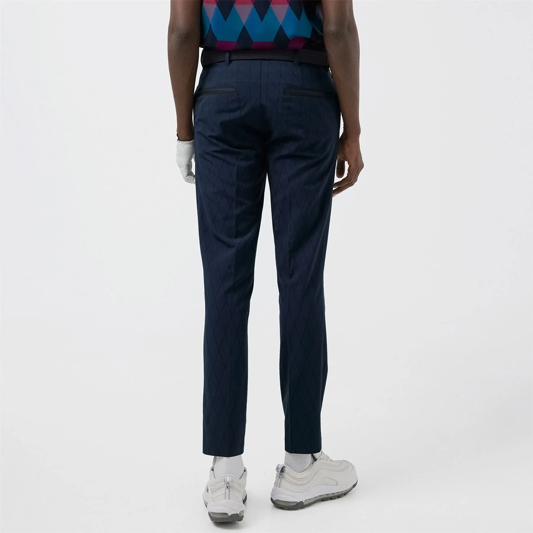 Active Argyle Double Weave Pant JL Navy - SU22