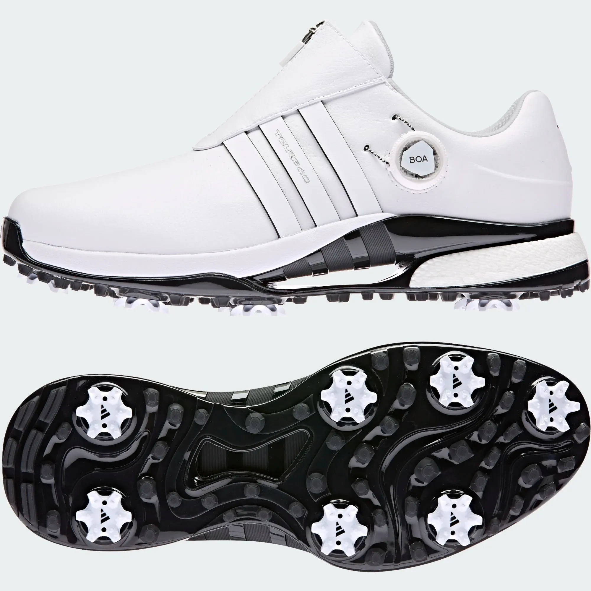 adidas Gents Tour360 BOA 24 Wide Fit Shoes Ftwr White - Core Black