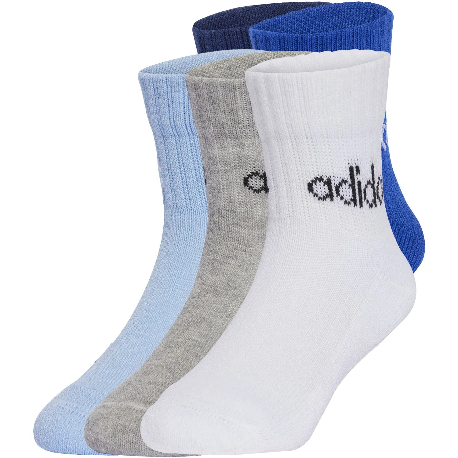 adidas Originals Dark Blue/Team Royal Blue/Glow Blue Kids Lin Ank 5P Socks