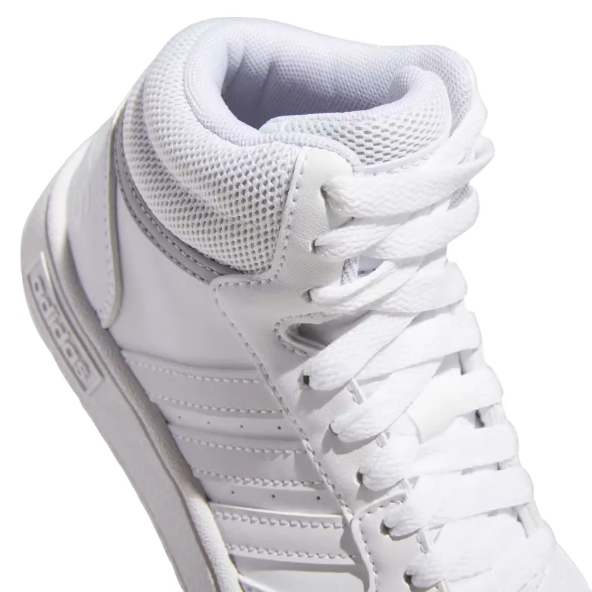 Adidas scarpa sneakers da ragazzi Hoops Mid 3.0 GW0401 bianco grigio