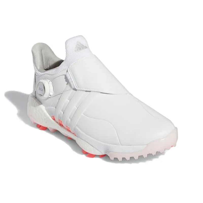 ADIDAS Tour360 Infinity BOA Women's Spikeless Shoes (White/Pink)