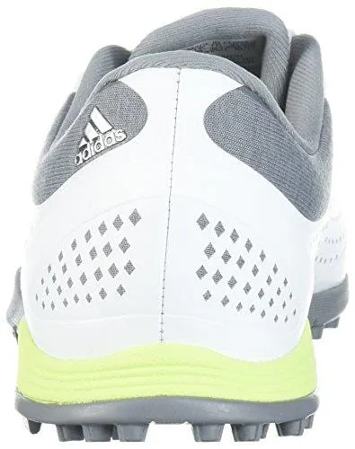 adidas Women's Adipure Sport Golf Shoe, White/Semi Frozen Yellow/Grey, 8.5 Medium US