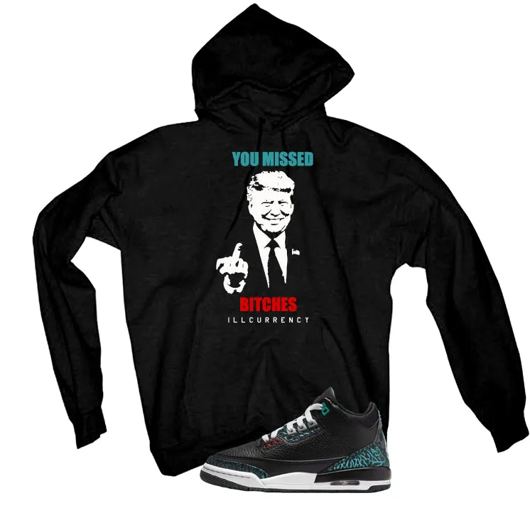 Air Jordan 3 GS Moto Black T-Shirt (Trump you missed)| illcurrency