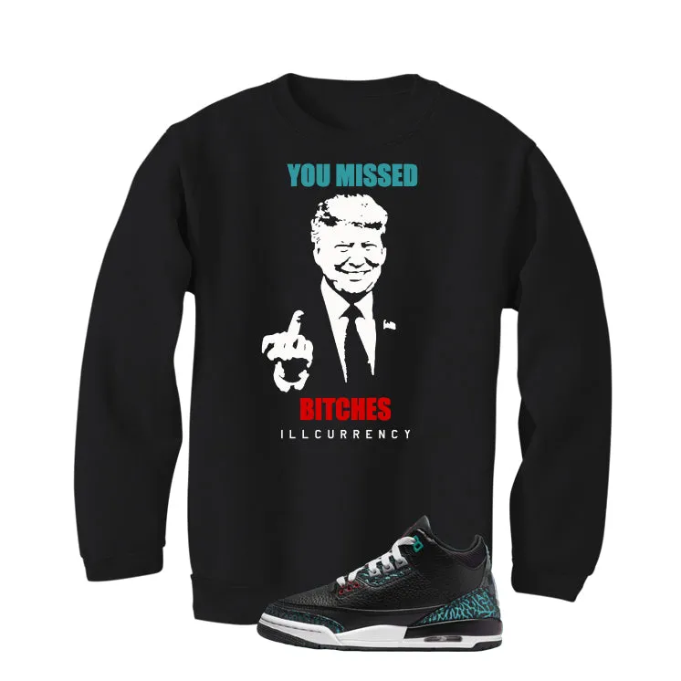 Air Jordan 3 GS Moto Black T-Shirt (Trump you missed)| illcurrency