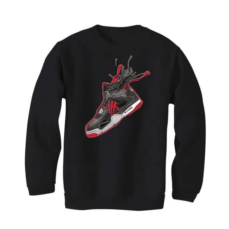 AIR JORDAN 4 “BRED REIMAGINED” 2024 | ILLCURRENCY Black T-Shirt (SPLASH 4)