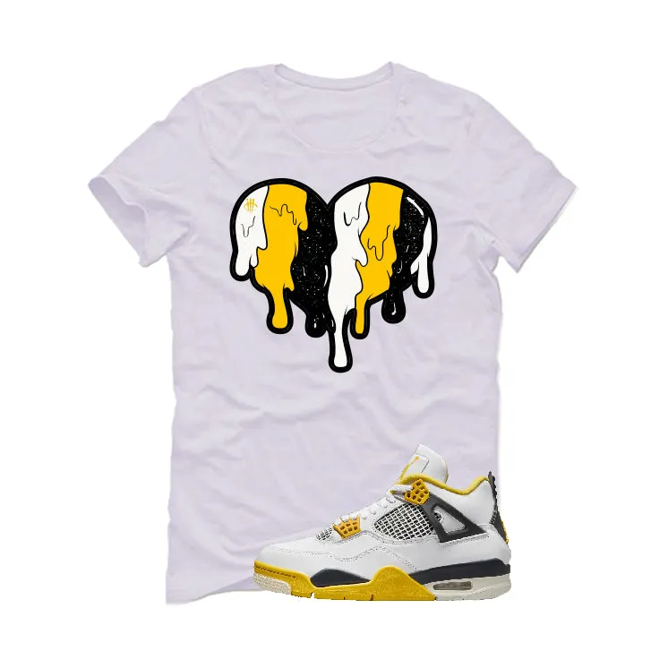 Air Jordan 4 WNNS “Vivid Sulfur” | illcurrency White T-Shirt (Heart)