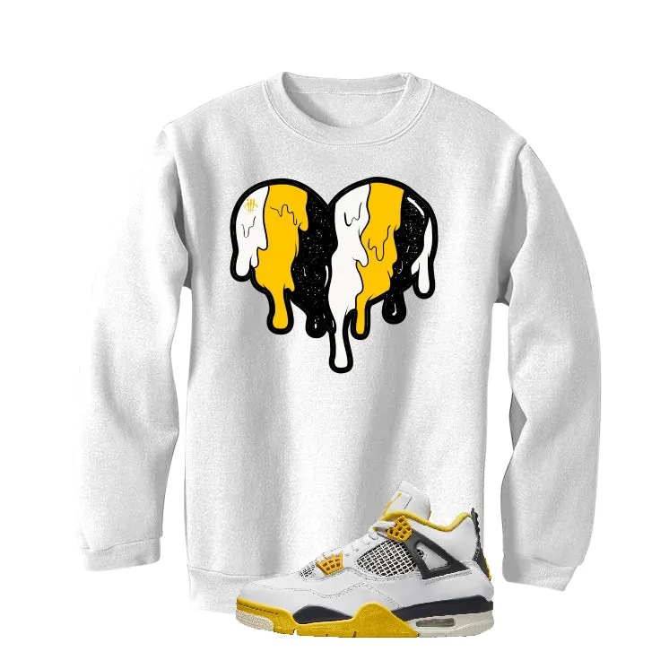 Air Jordan 4 WNNS “Vivid Sulfur” | illcurrency White T-Shirt (Heart)