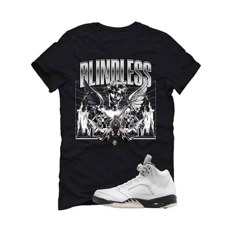 Air Jordan 5 White Black Black T-Shirt (Blindless)| illcurrency