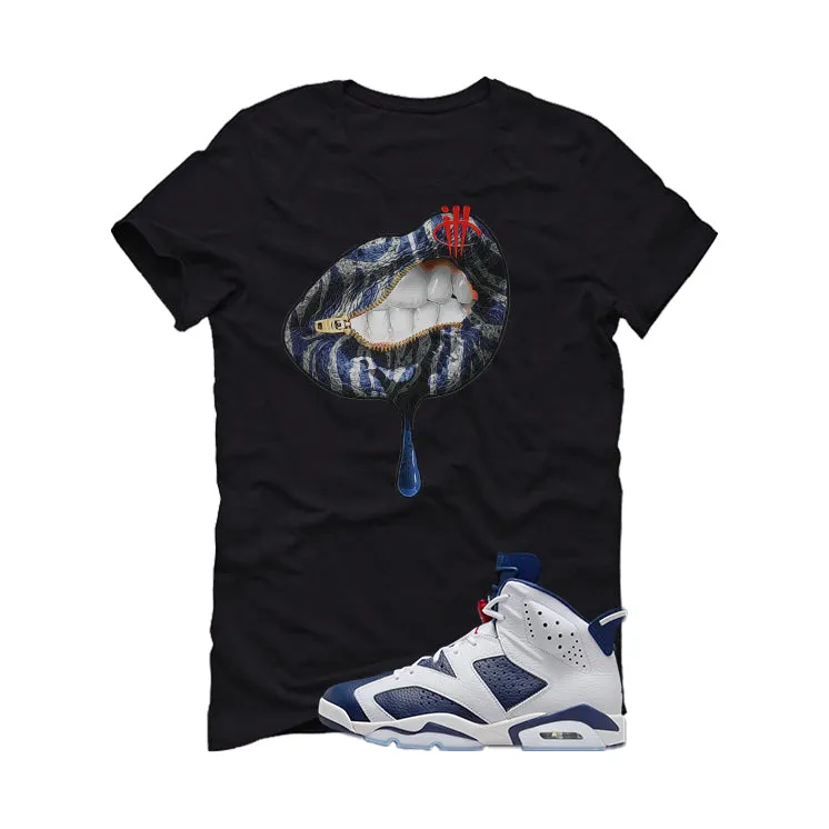 Air Jordan 6 Olympic Black T-Shirt (LIPS UNSEALED)| illcurrency