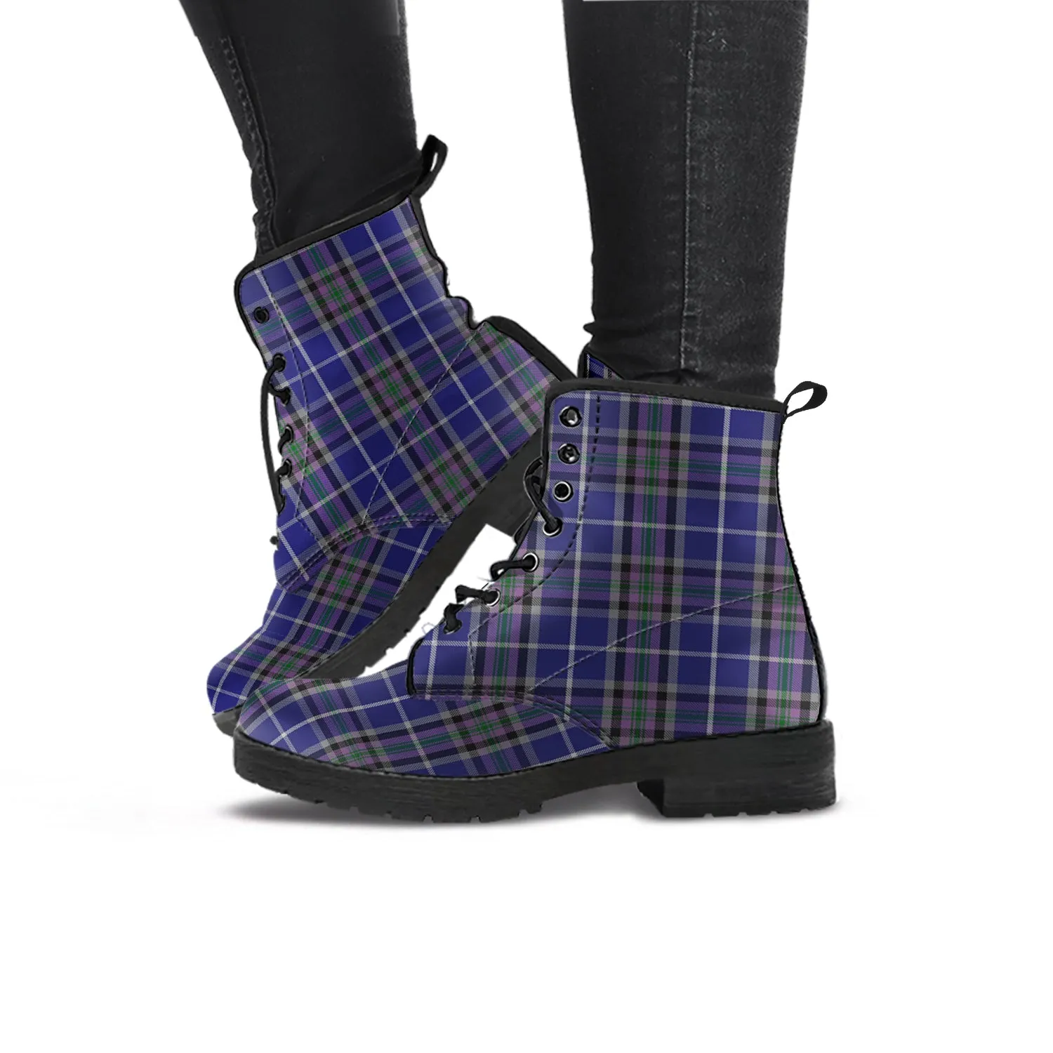 Alexander of Menstry Tartan Leather Boots