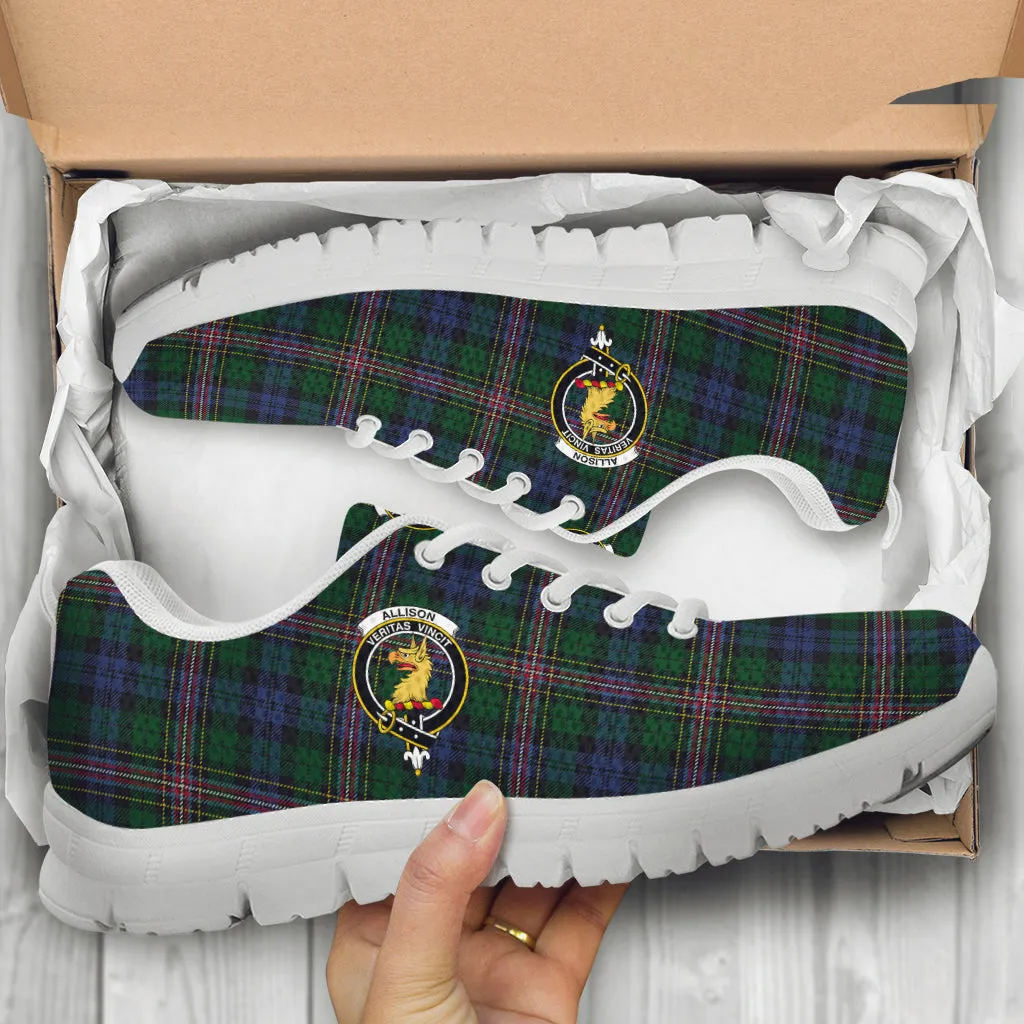 Allison Tartan Sneakers with Family Crest