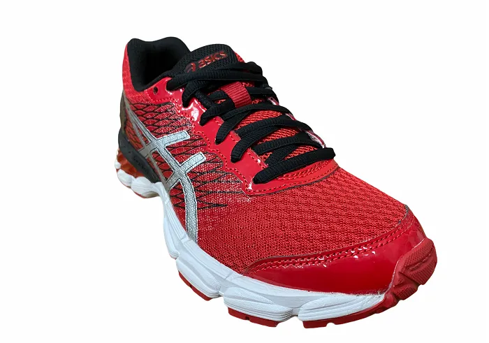 Asics scarpa da corsa per ragazzi Gel Nimbus 18 C600N 2393 rosso-argento-nero