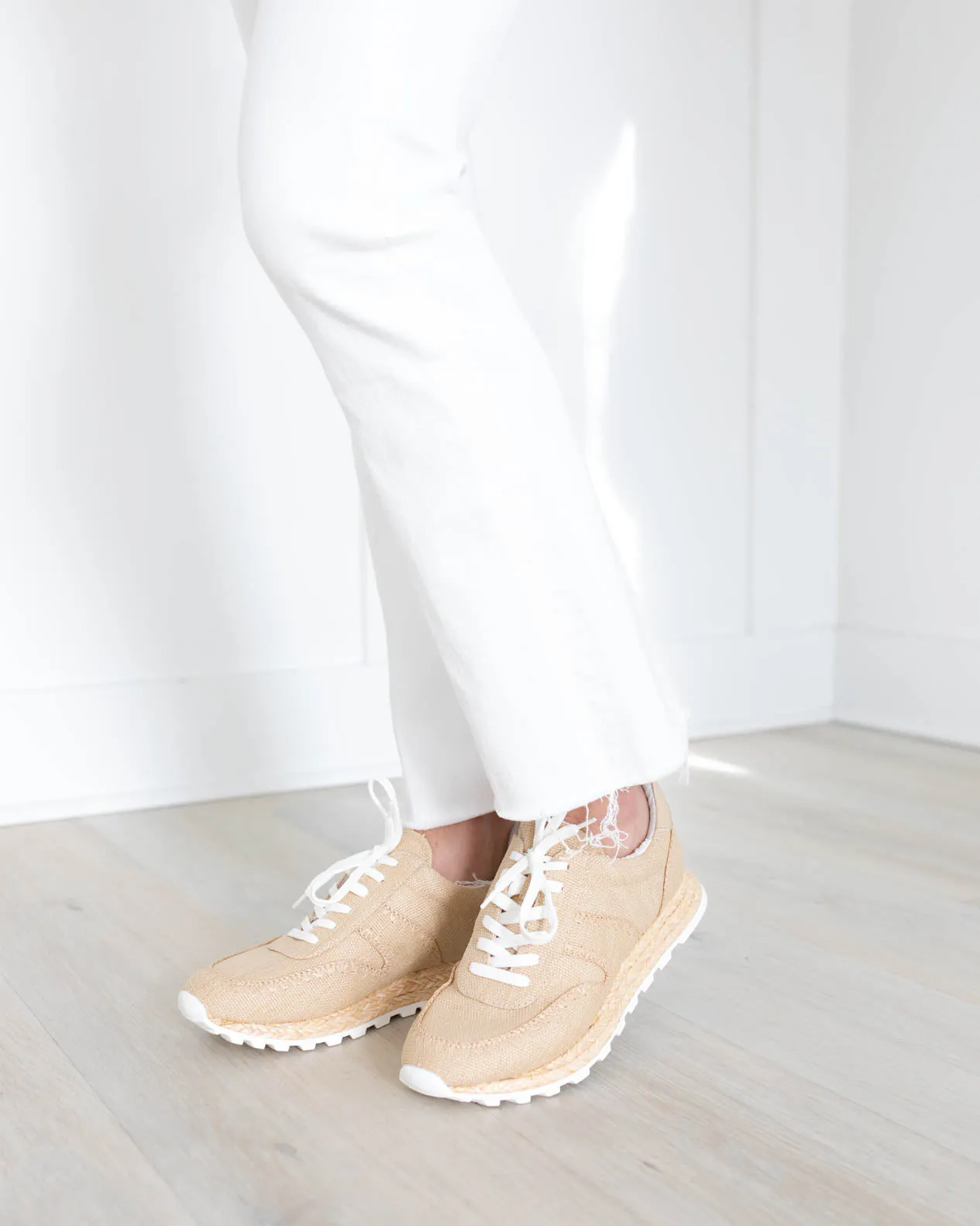 Ayita Raffia sneakers in natural