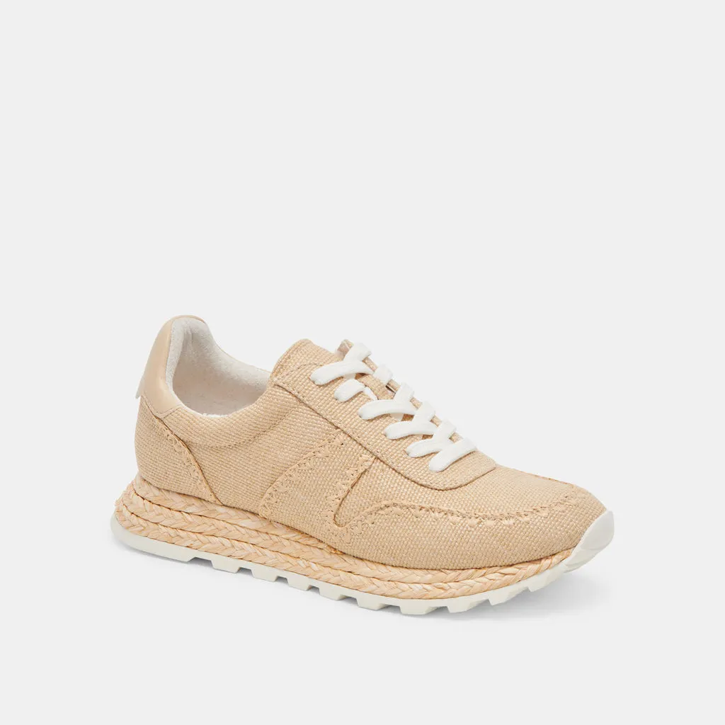 Ayita Raffia sneakers in natural