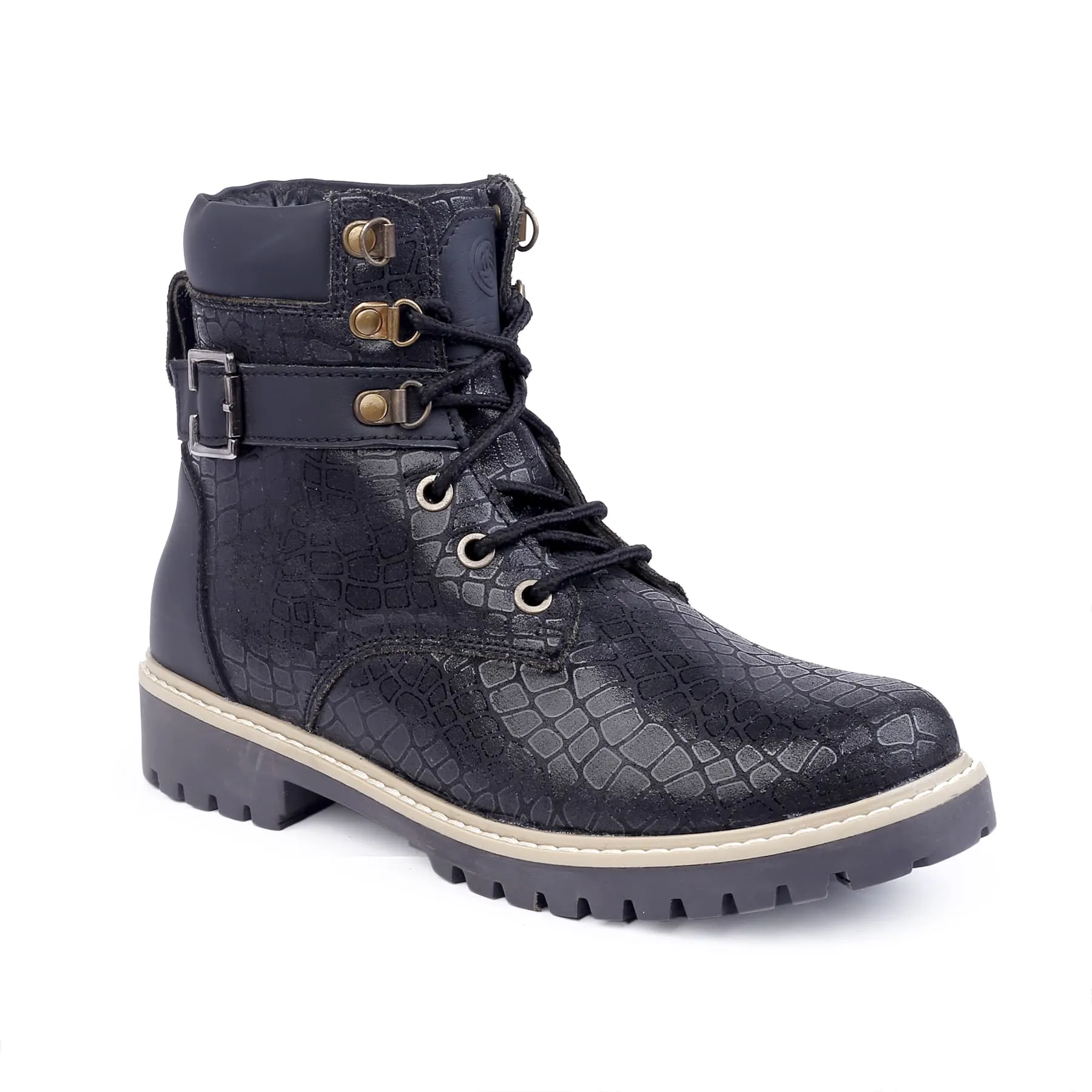 Bacca Bucci WOMEN Genuine-Leather High-Ankle Chukka Boots | Model Name: MASHA