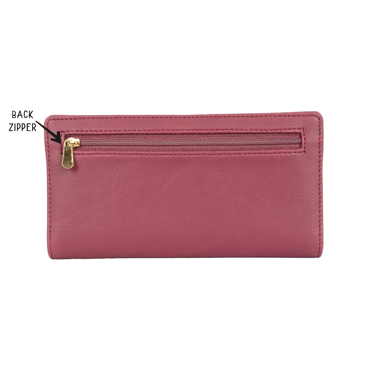 Baggit Women's 2 Fold Wallet - Large (Red)