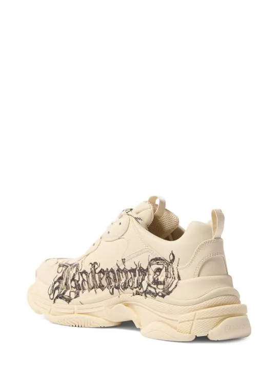 Balenciaga   LNY Triple S leather sneakers 