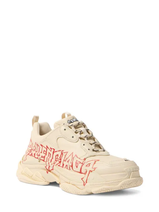 Balenciaga   LNY Triple S leather sneakers 