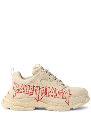 Balenciaga   LNY Triple S leather sneakers 