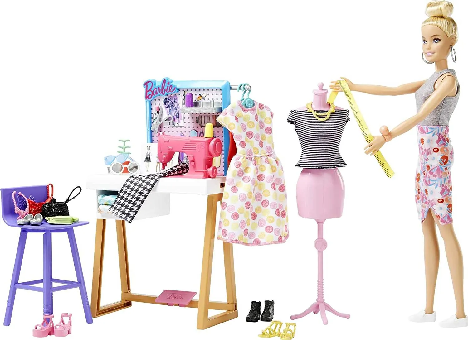 Barbie Fashion Designer Doll & Dress Studio