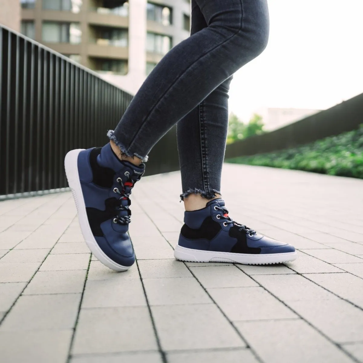 Barefoot Sneakers Barebarics Lynx - Dark Blue & White