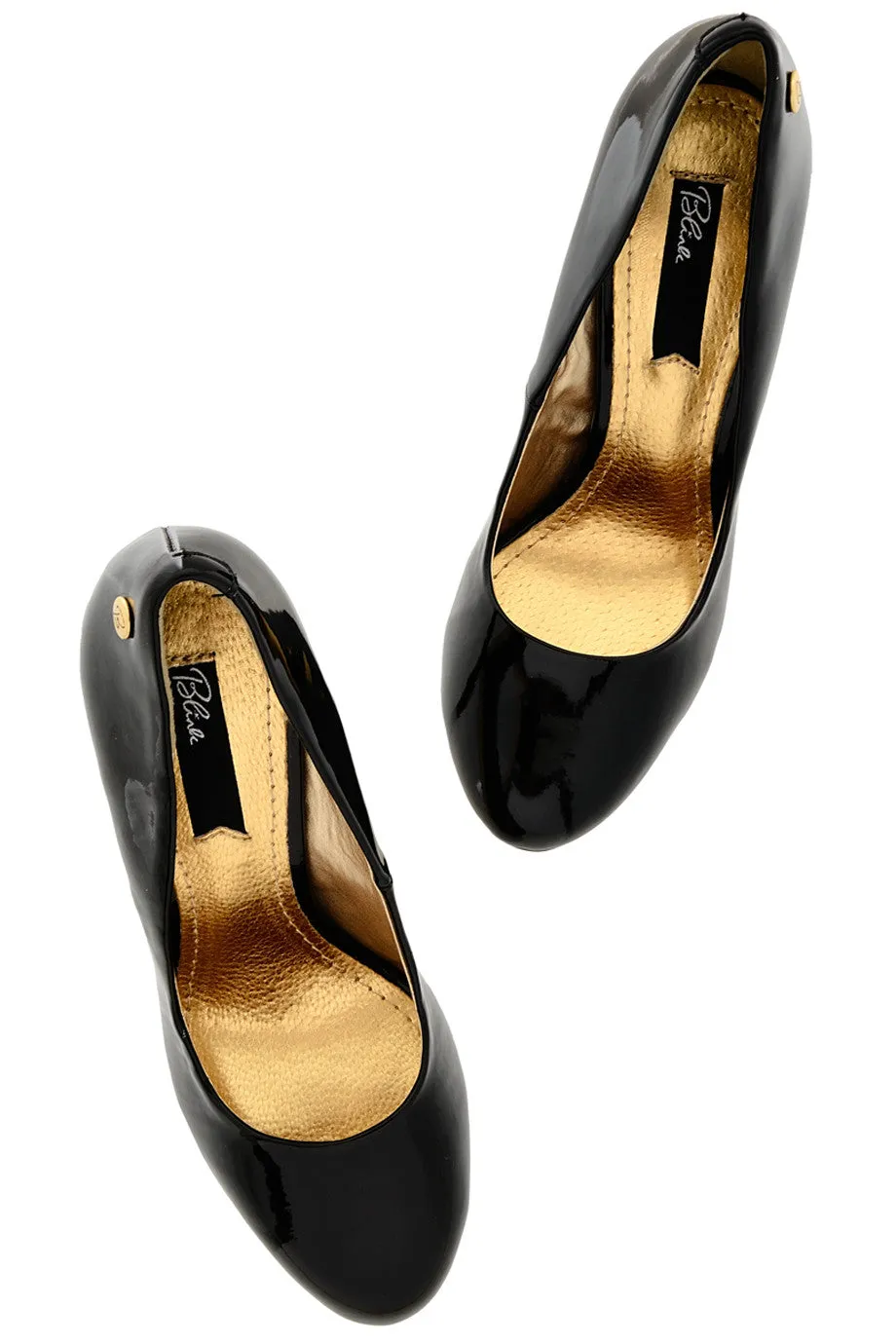 BLINK BEROQUETE Black Patent Pumps