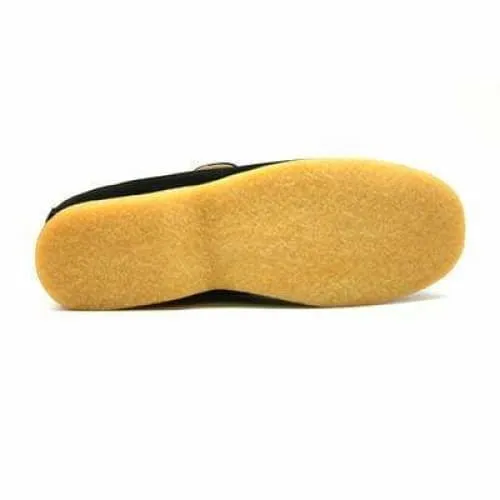 British Walkers Liberty Men's Black and Tan Suede Slip On