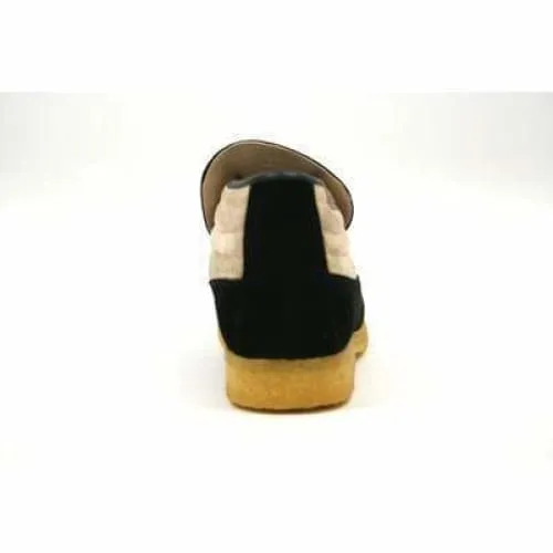 British Walkers Liberty Men's Black and Tan Suede Slip On