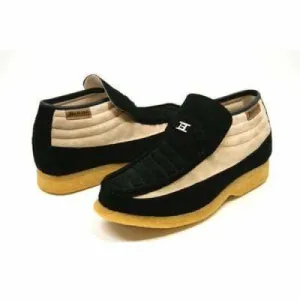 British Walkers Liberty Men's Black and Tan Suede Slip On