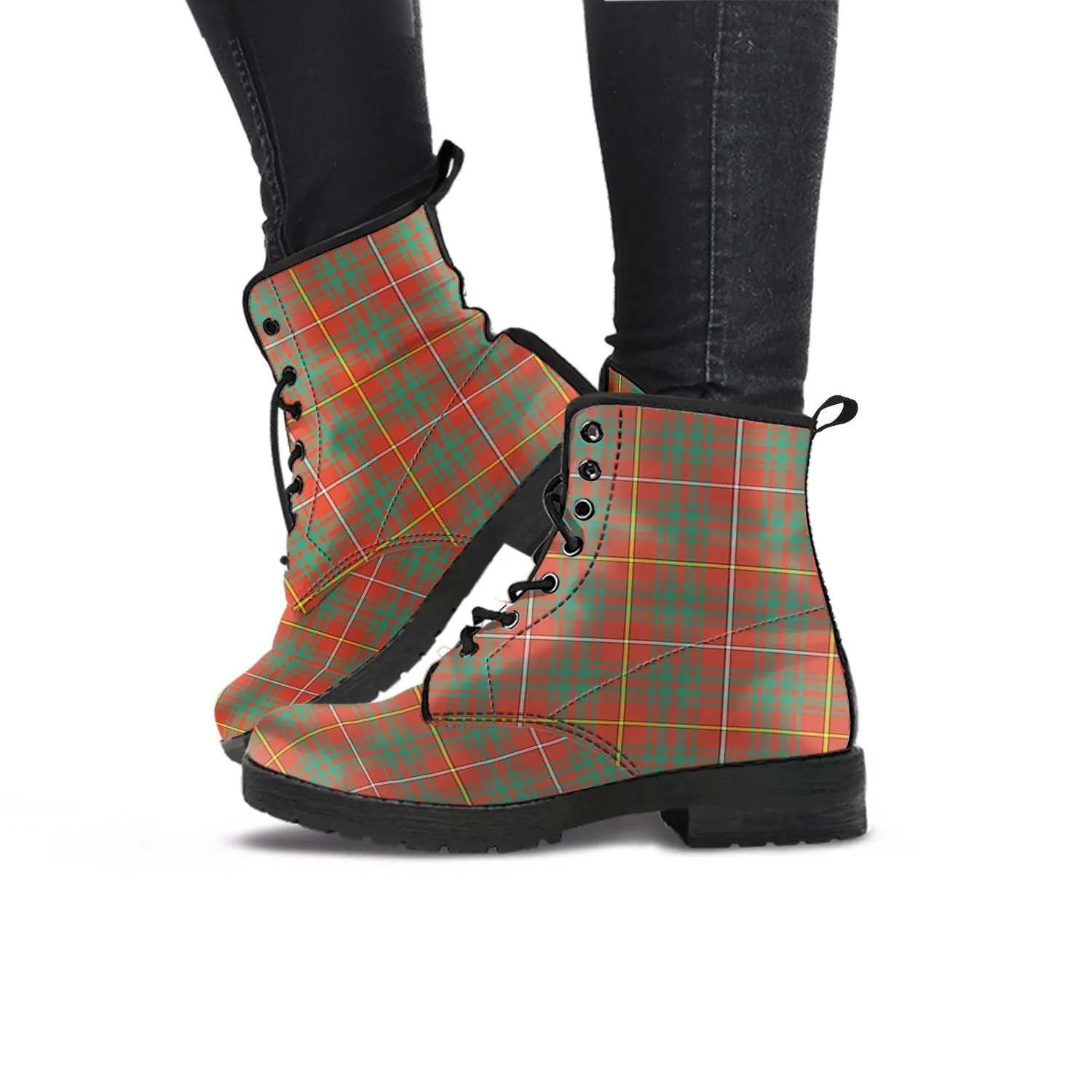 Bruce Ancient Tartan Leather Boots