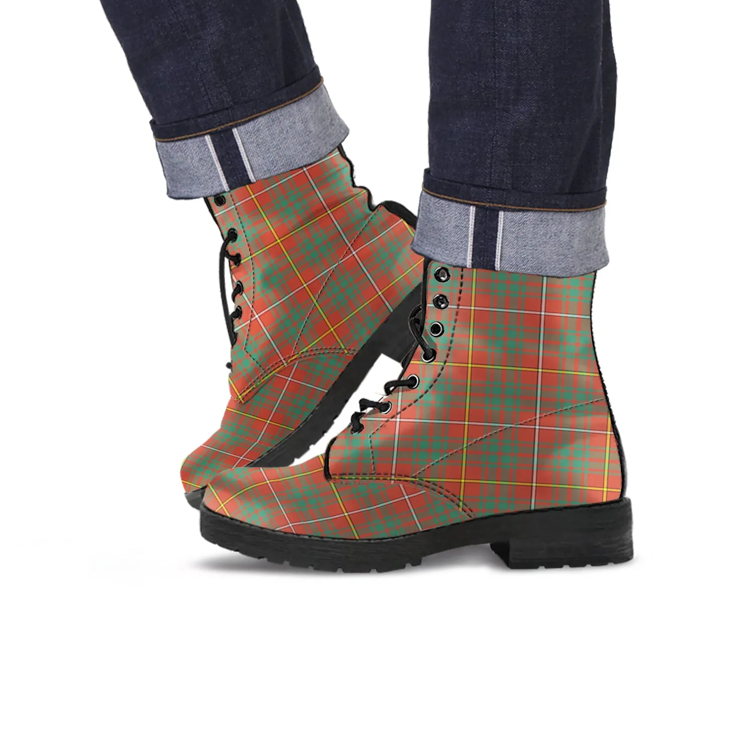 Bruce Ancient Tartan Leather Boots