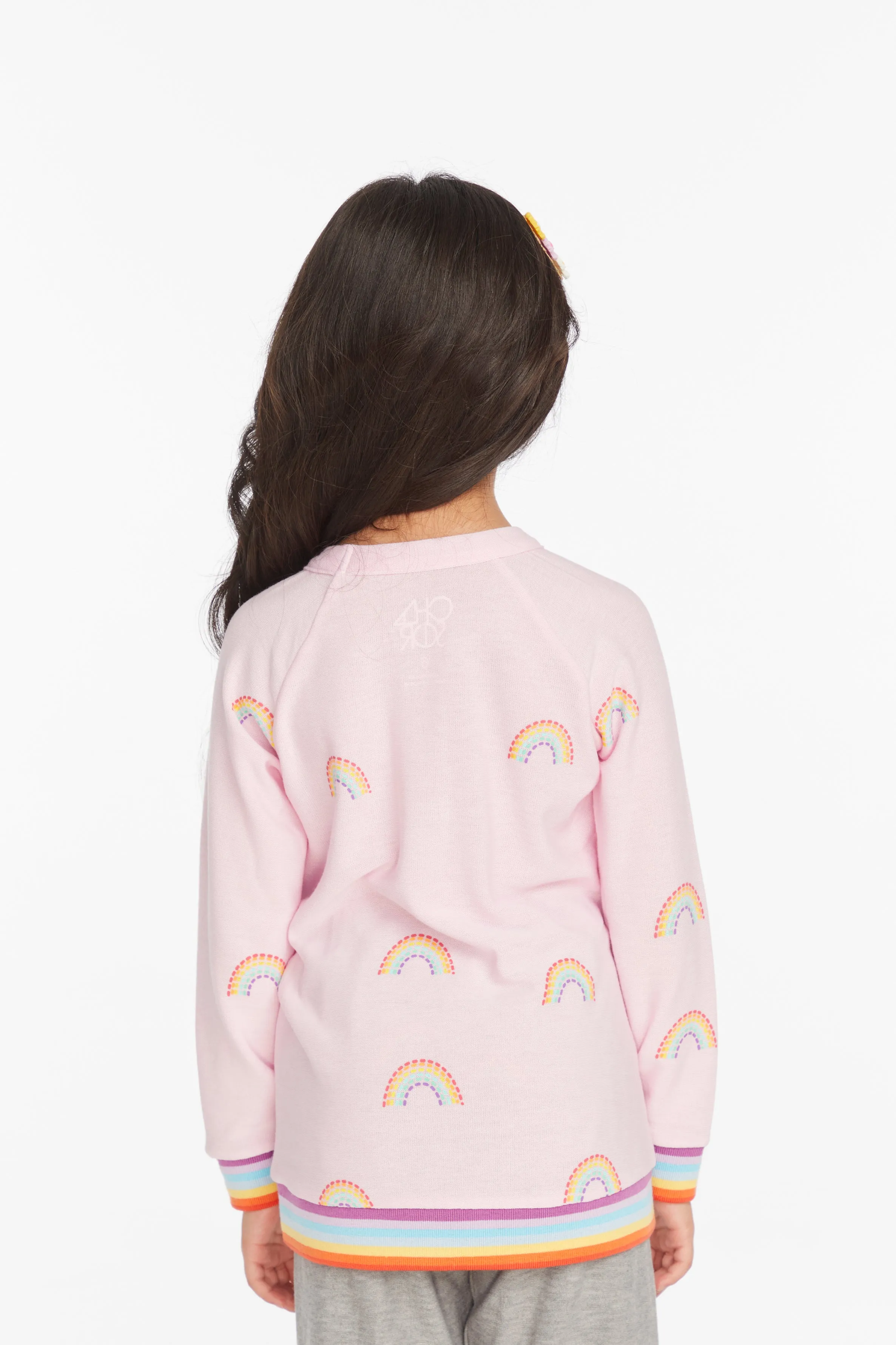 Chaser All Over Rainbow Girls Pullover