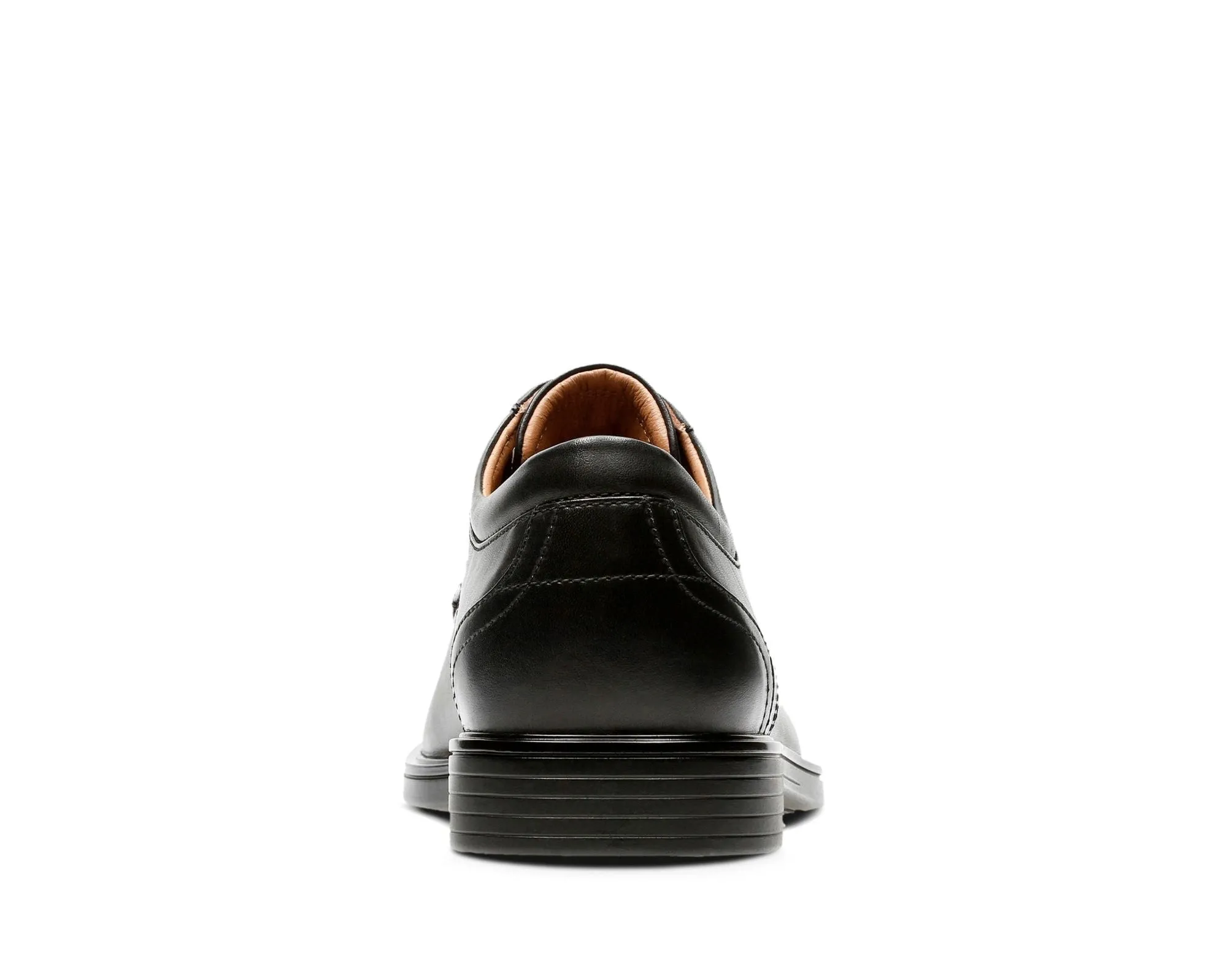 Clarks Un Aldric Park Black Leather - Wide Width