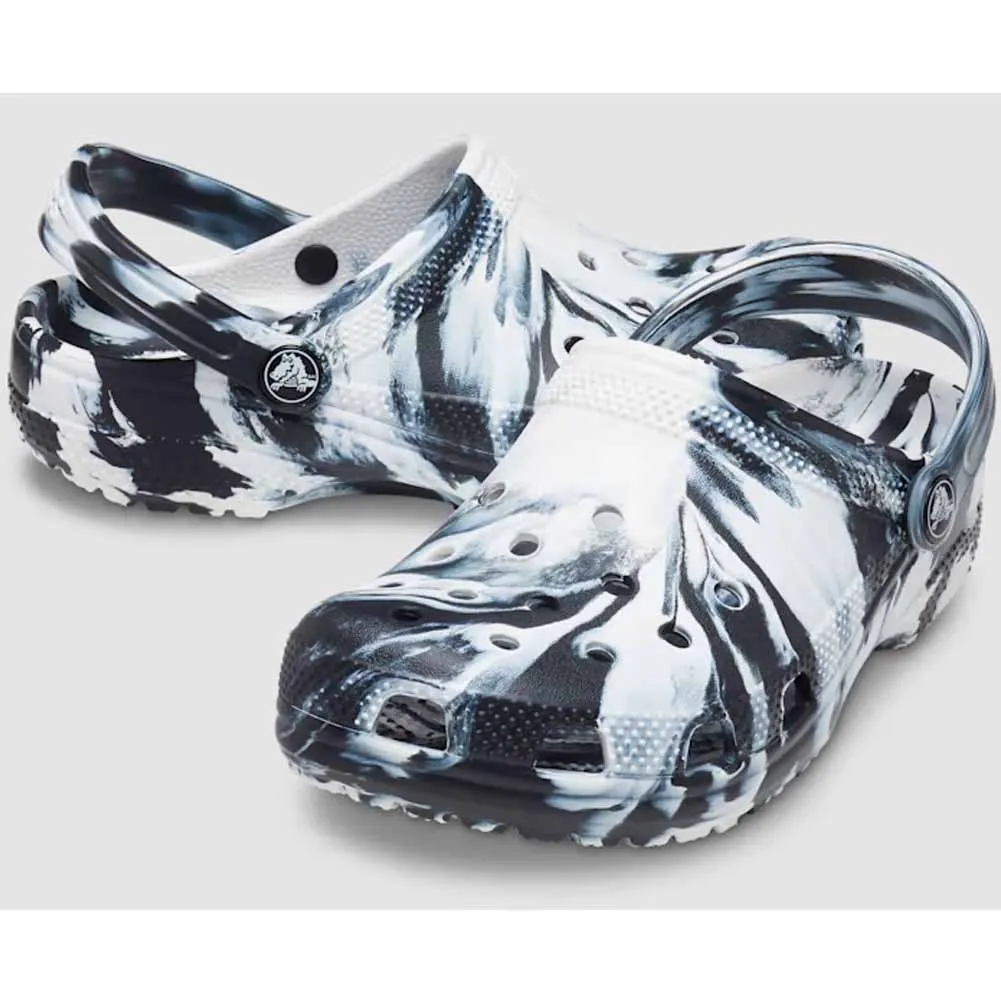 Classic Marble Clog K in Pepper/Black by Crocs