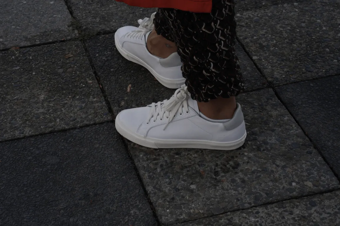 Classic Vegan Leather Sneakers | White