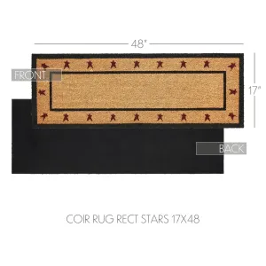 Connell Coir Rug Rect Stars 17x48