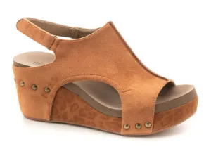 Corkys Camel Suede Carley Wedge