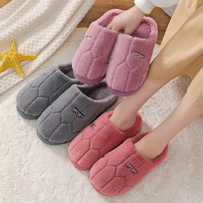 Cozy Women's Plush Winter Slippers - Fuzzy Non-Slip Indoor Slides for Ultimate Comfort!