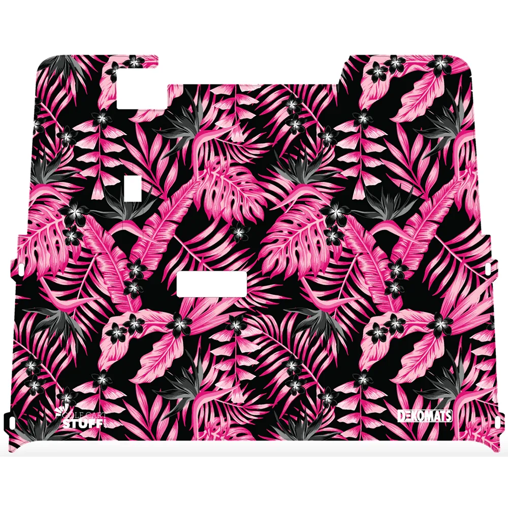 Custom Golf Cart Floor Mats - Hibiscus | Dekomats™