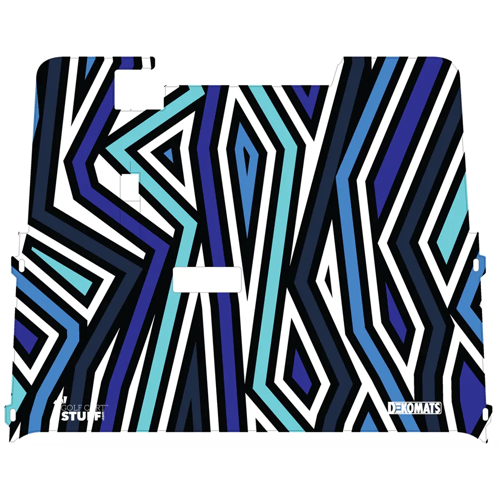 Custom Golf Cart Floor Mats - South Beach | Dekomats™