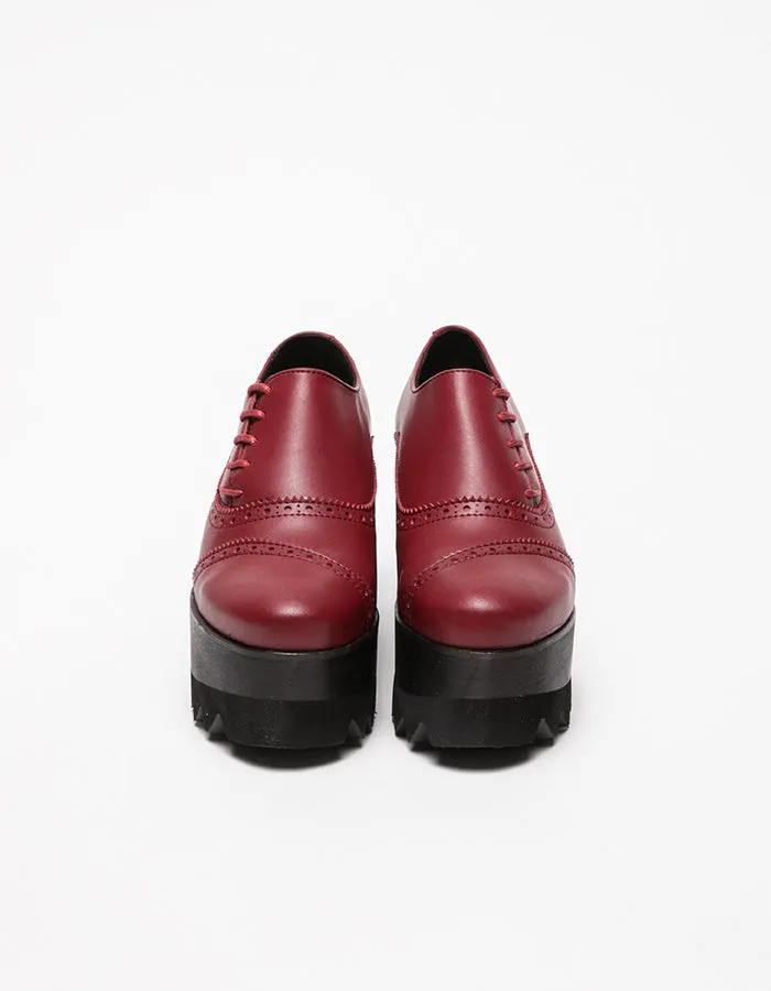 Dali Derby Red & Black Shoes