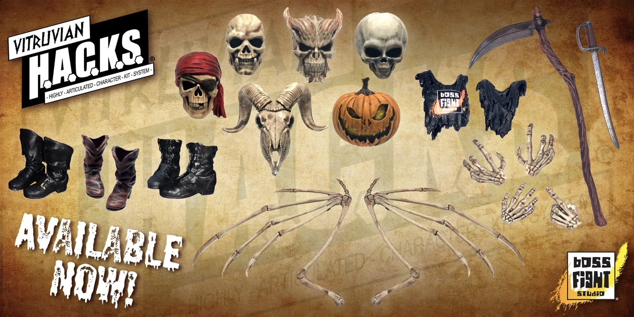 DELUXE CHARACTER BUILDER KIT - Skeletons - WHOLESALE