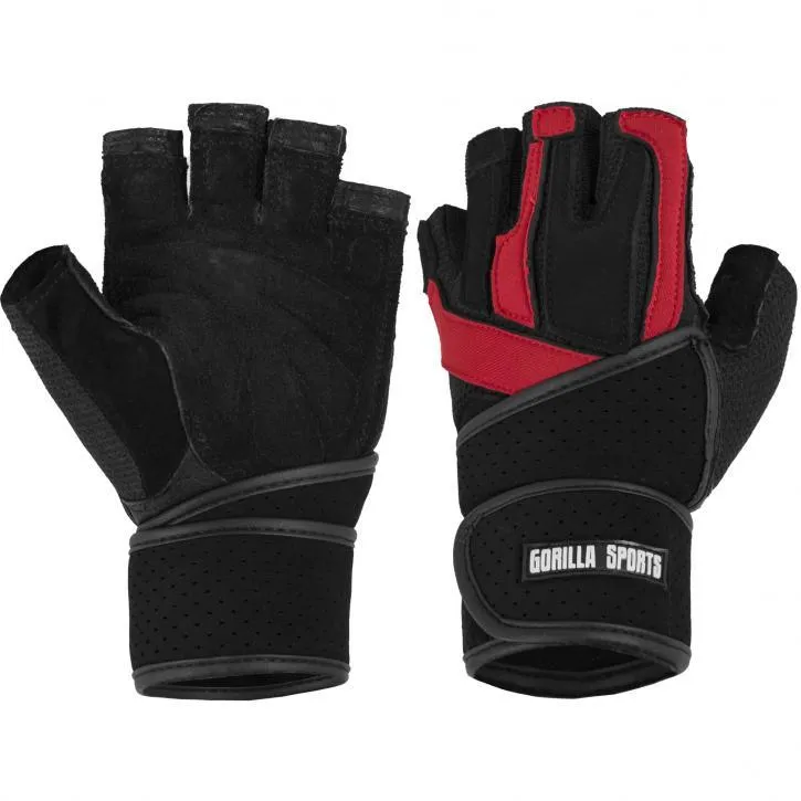 Deluxe Weight Lifting Gloves With Wrist Support - L