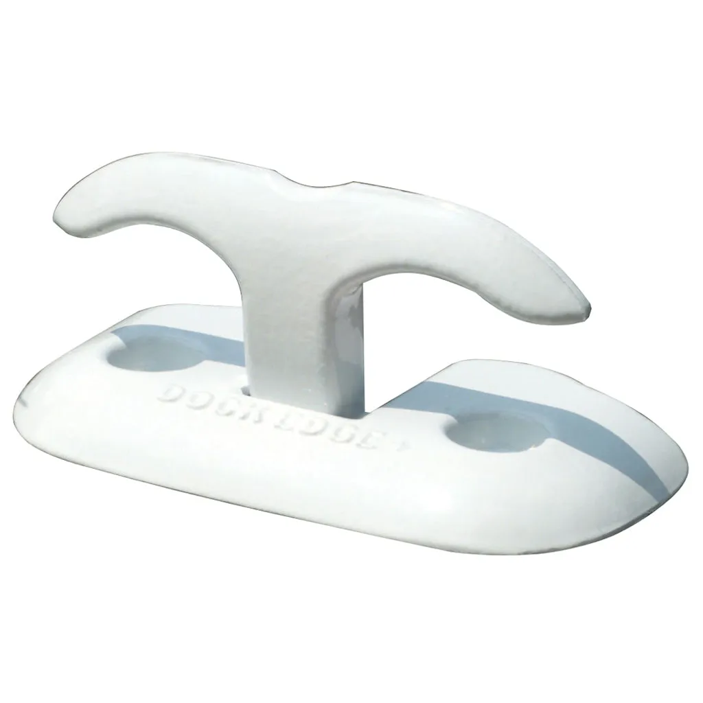 Dockedge Cast Aluminum Flip-up Cleat - White 8"