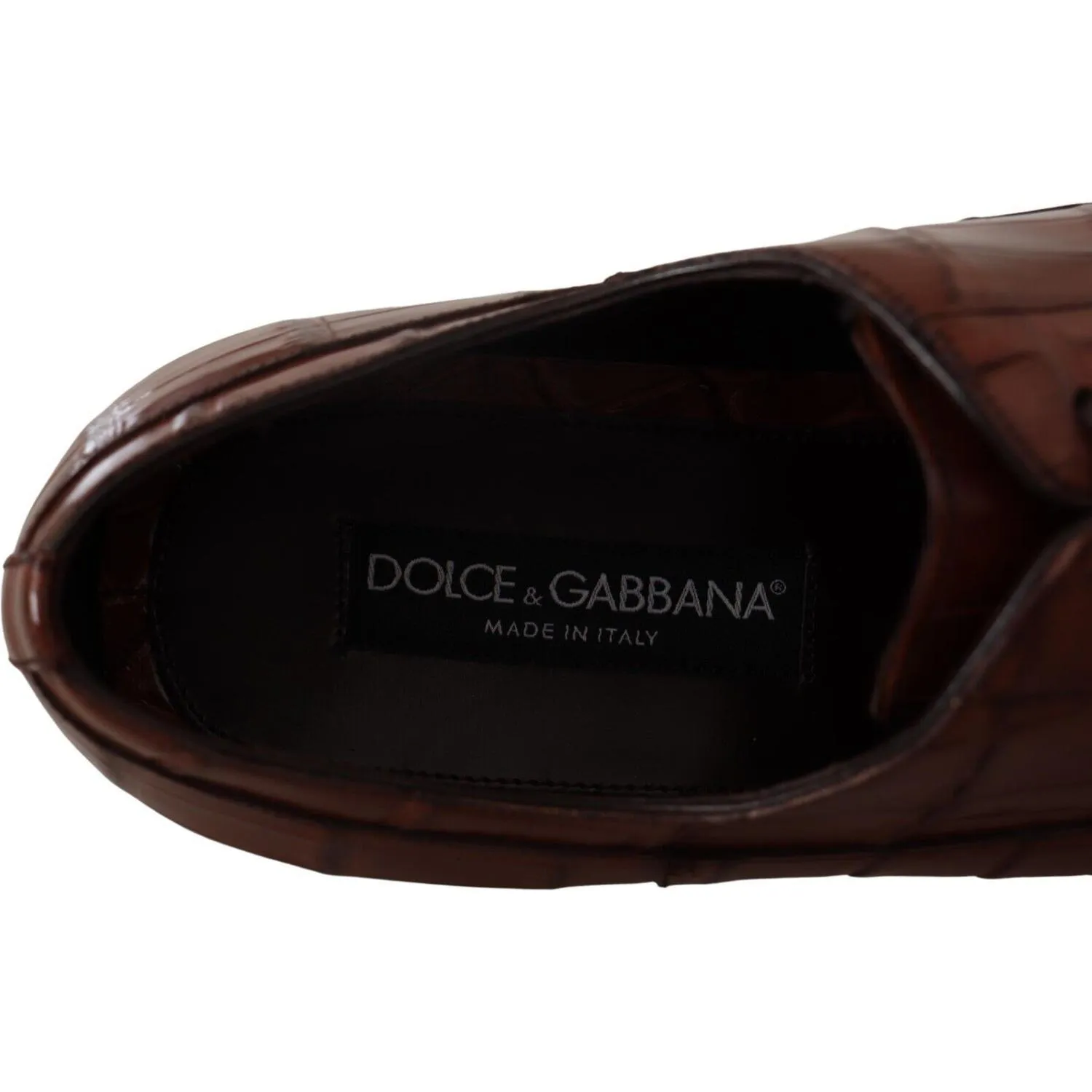 Dolce & Gabbana Elegant Exotic Crocodile Leather Formal Shoes