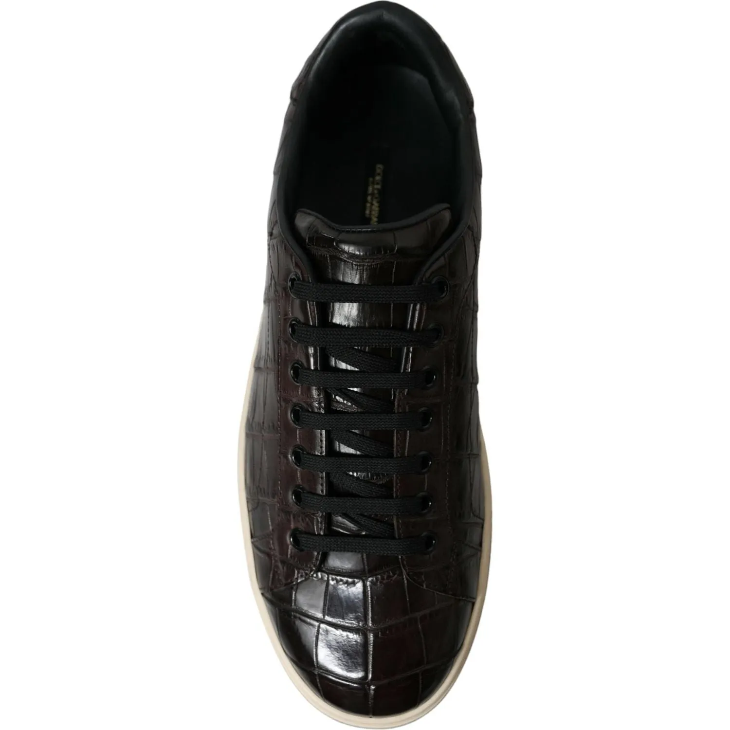 Dolce & Gabbana Elegant Exotic Leather Low-Top Sneakers